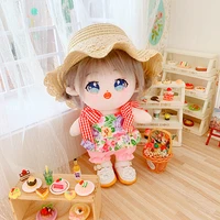 doll clothes for 20cm exo doll small floral camisole pant suit overalls toy clothes suit for korea kpop exo idol dolls accessory