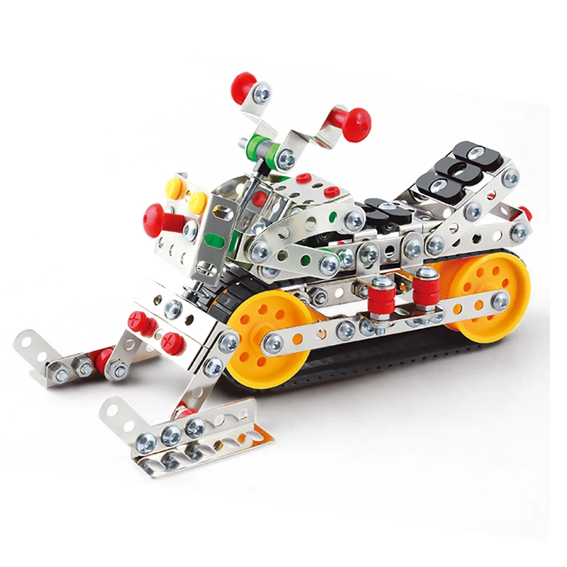 235 штук стальные блоки игрушки сани автомобиль металлические подарки на день