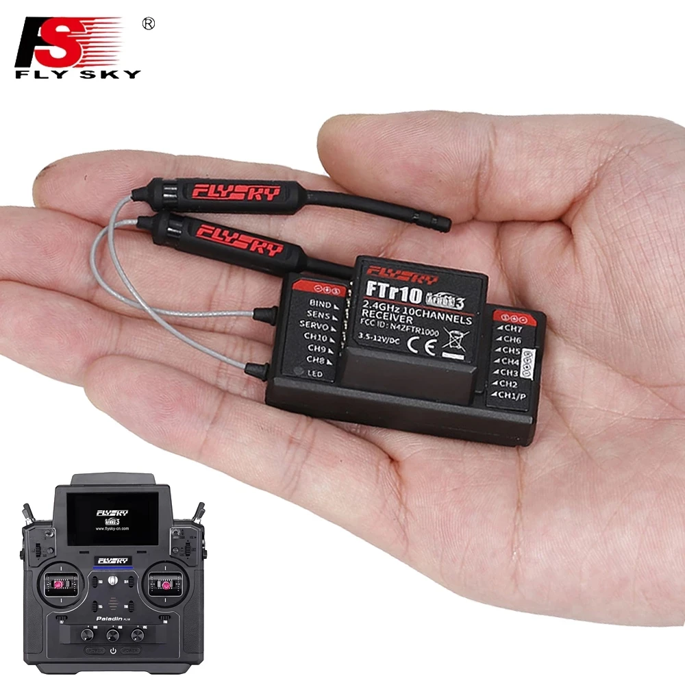 FlySky FTr10 2 4G 10CH двухсторонняя двойная антенна PPM/IBUS AFHDS3 мини-приемник для Fly-Sky PL18 FPV