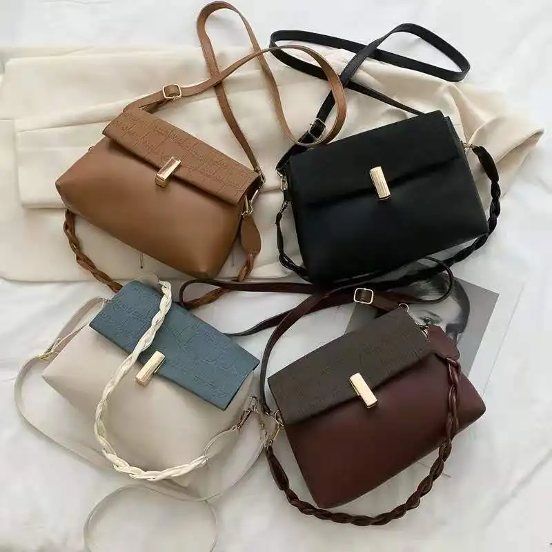 Зимняя сумка новая женская в стиле ретро Модная универсальная через плечо Сумка