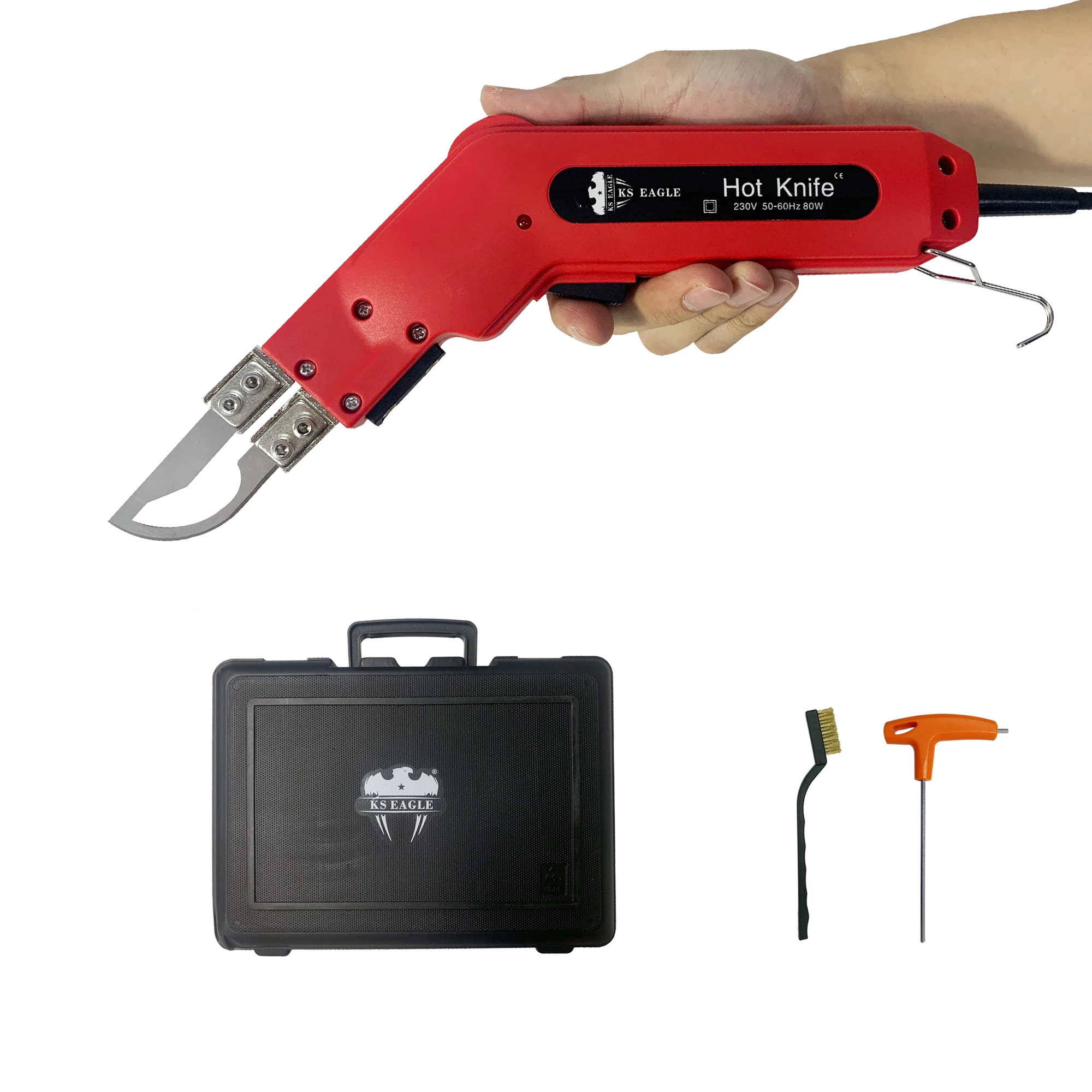 KS EAGLE-cuchillo térmico eléctrico, cortador de calor manual, herramientas de corte de espuma, cuerda de tela no tejida, cable de calefacción para cortina