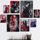 Постеры HD с изображением героев комиксов Marvel, акварельных комиксов, супергероев, Тора, Капитана Америка, Картина на холсте, картина для гостиной, домашний декор для спальни
