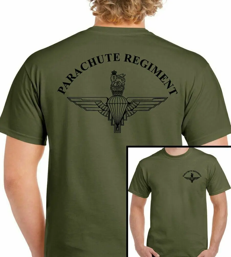 

The parachute regiment t shirt men 1 2 3 4 10 para sfsg Airborne Forces Men's summer cotton T shirt