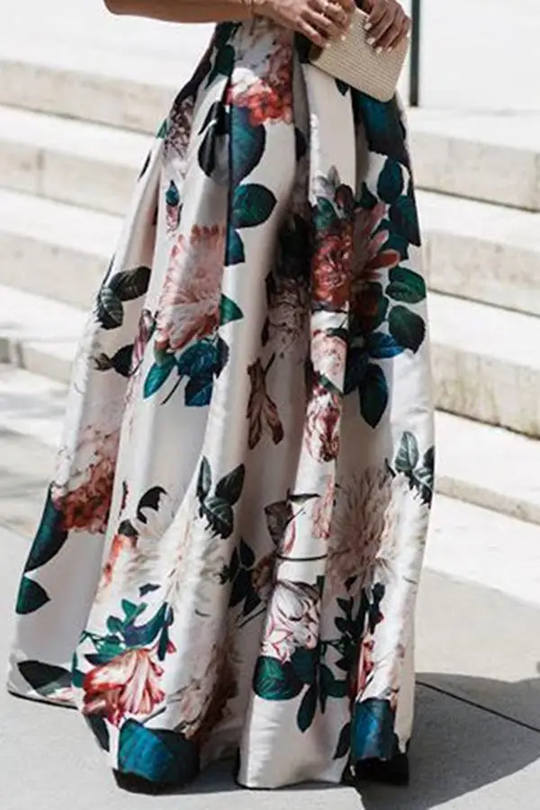 

2021 summer hot style women's holiday style V-neck sleeveless printed dress