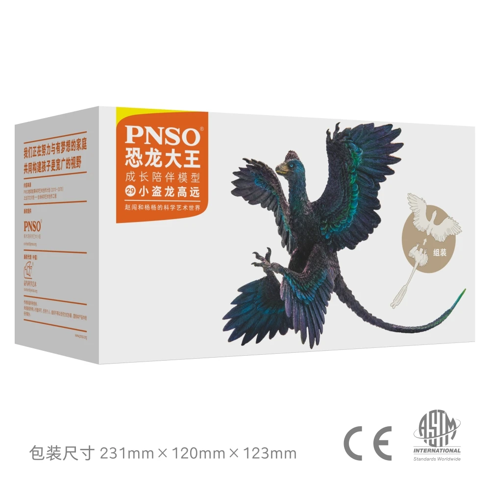 PNSO-dinosaurio prehistorico, modelos: 29 Gaoyuan, El Microraptor-4