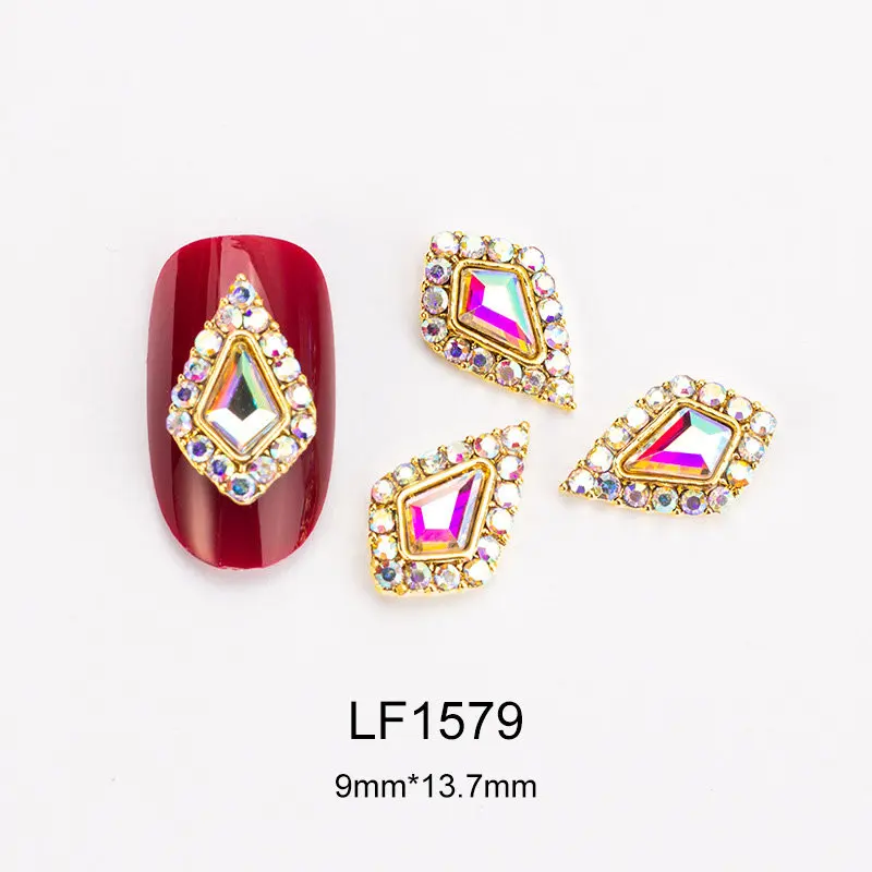 20 шт./лот 3D прямоугольные каплевидные украшения для дизайна ногтей камни стразы