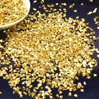 20g fake gold stone flakes metallized glass beads for resin mold filler nail art decoration diy jewelry making mold filling tool