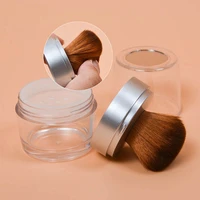 10g 1pcs high quality empty loose powder case with brushblack portable cosmetic powder container jar bottle box makeup tool