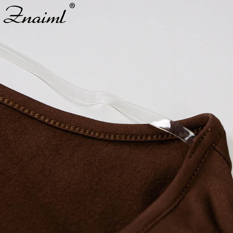 

Znaiml Sexy Backless Bodycon Solid Women Long Sleeve Midi Dress Fashion Streetwear Party Club Elegant Spring Slim Basic Dresses