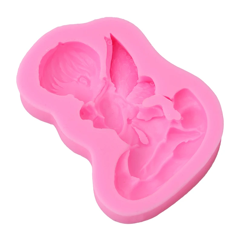 

Silicone Molds 3D Angel Baby Form Natural Soap Handmade Soap Maker Fondant Decoration Kitchen Pastry Cake Decorating Tools