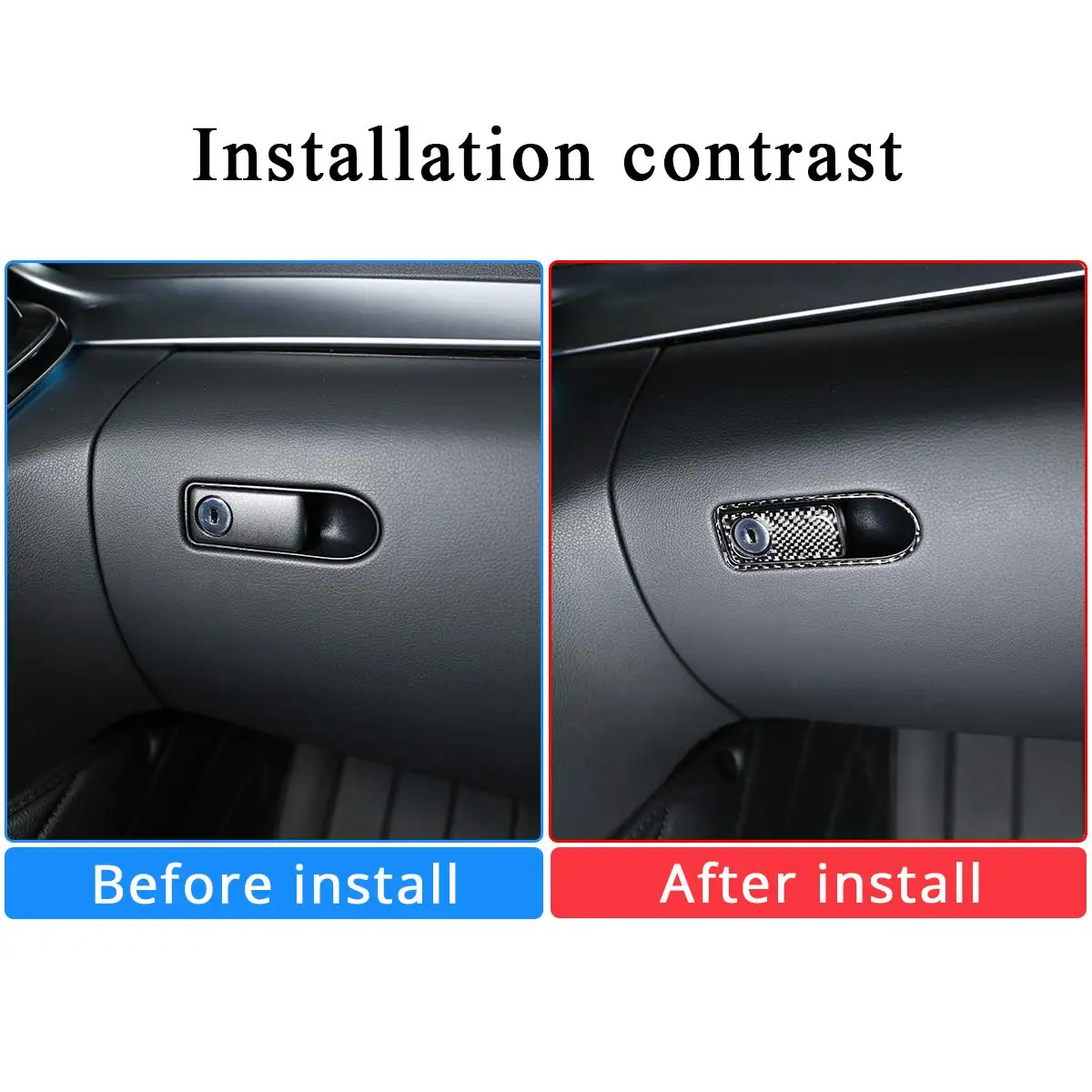 Чехлы из мягкого углеродного волокна для хранения перчаток наклейки с отделкой