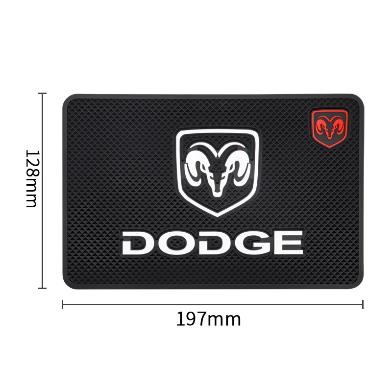 

For DODGE- Charger JCUV Ram Caliber Durango Dart Avenger New 1PCS Car Ornament PVC Interior Dashboard Non Slip Mat