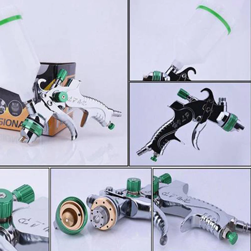 

HVLP 600ML 1.4/1.7mm Nozzle Gravity Pneumatic Air Paint Spray for Car Auto Repair Tool Painting Kit