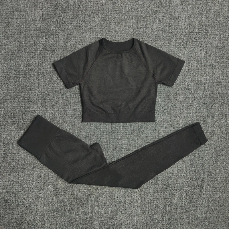 Комплект спортивный женский для фитнеса S/M/L/XL/XXL/XXXL полиэстер цвет в ассортименте