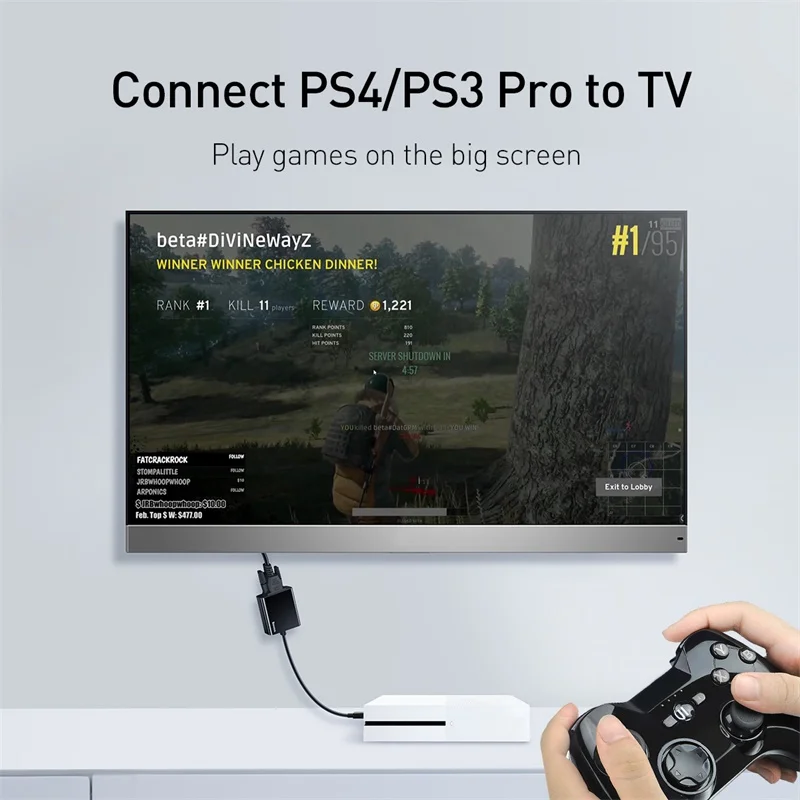 Baseus HDMI to VGA Adapter 1080P Male Female splitter for PC monitor Laptop HDTV vga | Компьютеры и офис