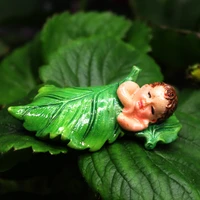 creative lovely micro view flower fairy ornaments cute simulation flowerpot gardening resin succulent plant simulation ornament