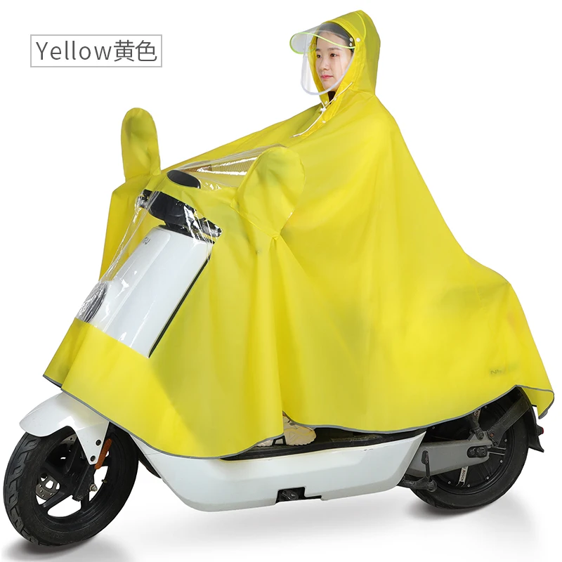 Длинное уличное пончо с капюшоном портативное розовое водонепроницаемое