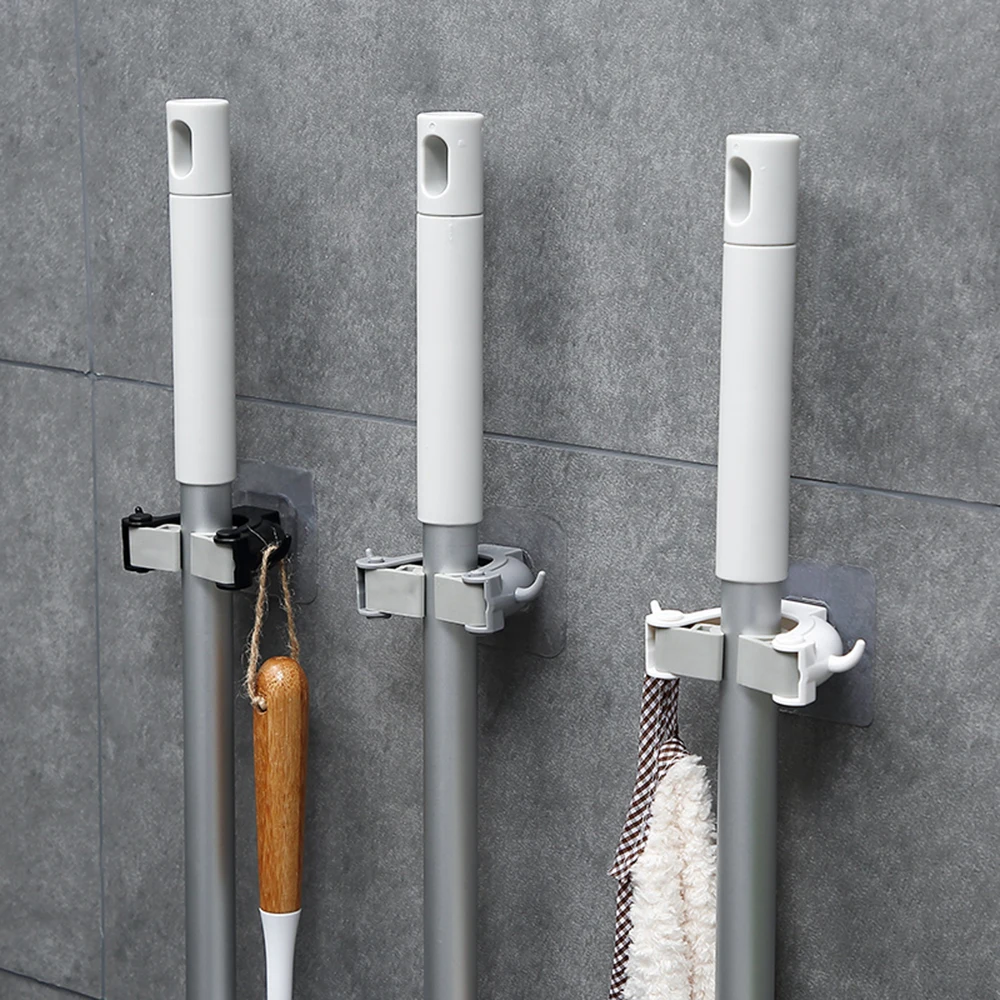 Швабра Метла Ручка Зажим держатель зажим для вешалки склад хралилище