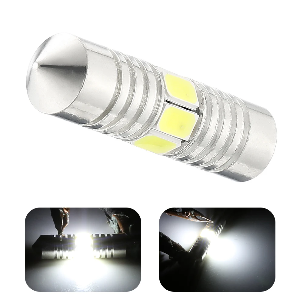 

1Pcs Double-pointed 360Â° 31 36 39 41MM 5730 7SMD Reading Lantern Flower Car LED Boat Light Signal Light Car License Plate Light