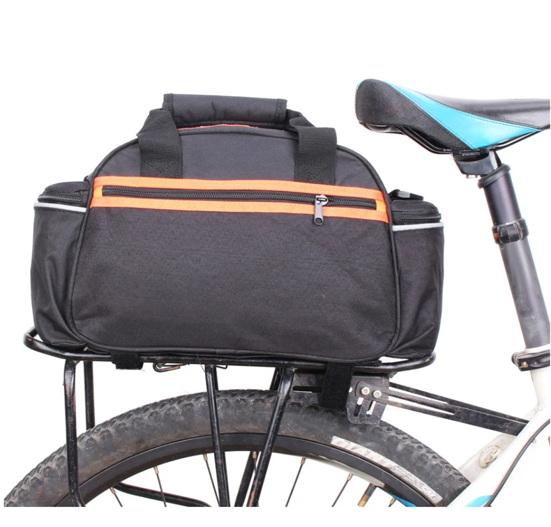 15L Bicycle Rear Bags Panniers Cycling Seat Rack Storage Trunk Handbag Mountain Road Bike Bags Foldable Riding Bag XA103-1Q
