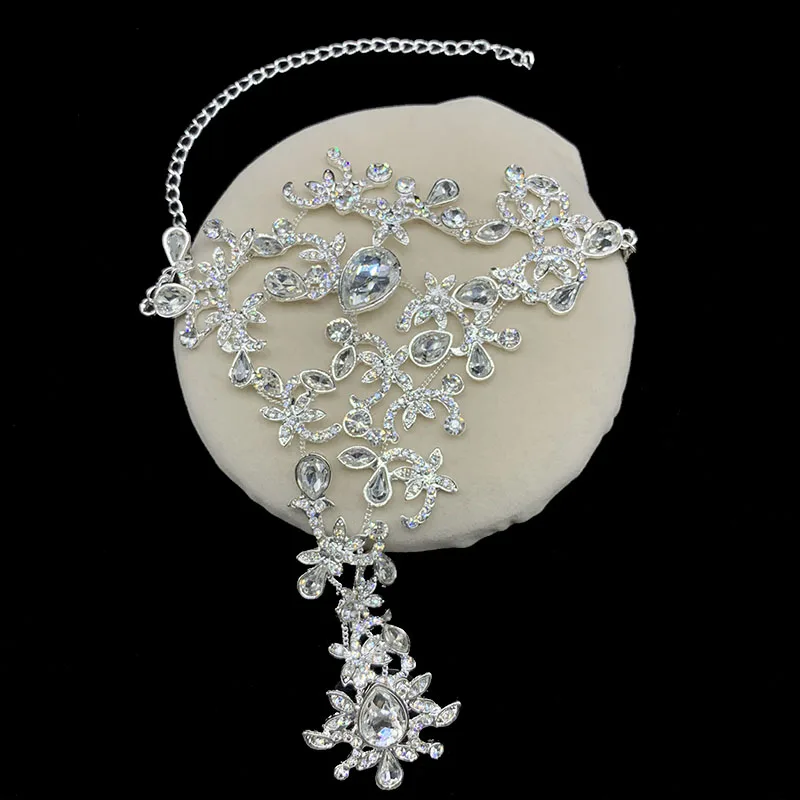 Богемные свадебные браслеты с пальцами роскошные стразы браслет цепочка Лидер