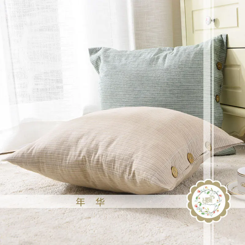 Современный простой полностью Хлопковый чехол на диванную подушку стиль