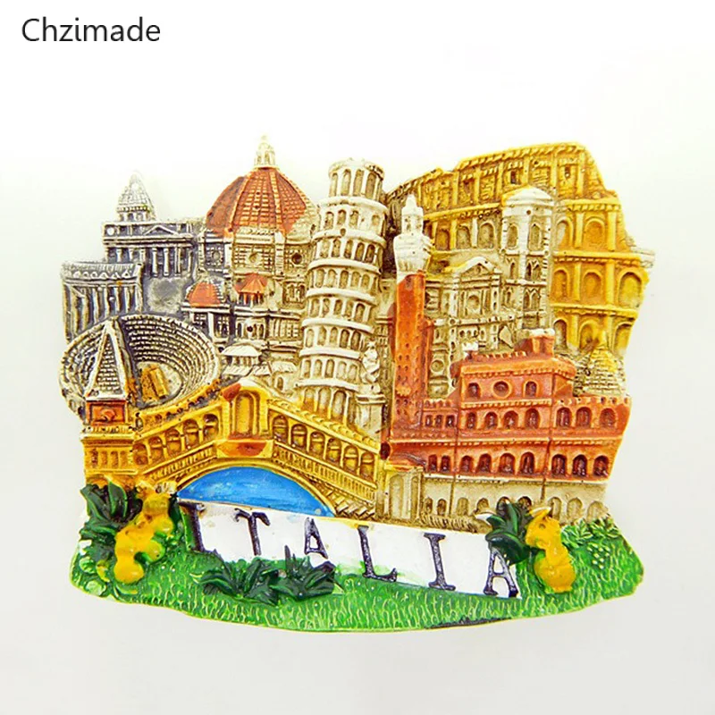 

Магнит на холодильник из смолы ручной работы Lychee Life, итальянский водный город, Венеция, путешествия по миру, сувенир, магнитный Декор для дом...