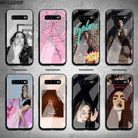 jesse jo stark phone case tempered glass for samsung s20 plus s7 s8 s9 s10 note 8 9 10 plus