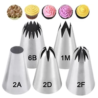 5pc russian icing piping pastry nozzles for cakes fondant decor confectionery flower cream nozzle kitchen gadgets 1m2a2d2f6b