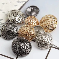 152025mm metal vintage gold buttons for coat sewing material sewing accessories buttons for clothing fashion blouse buttons
