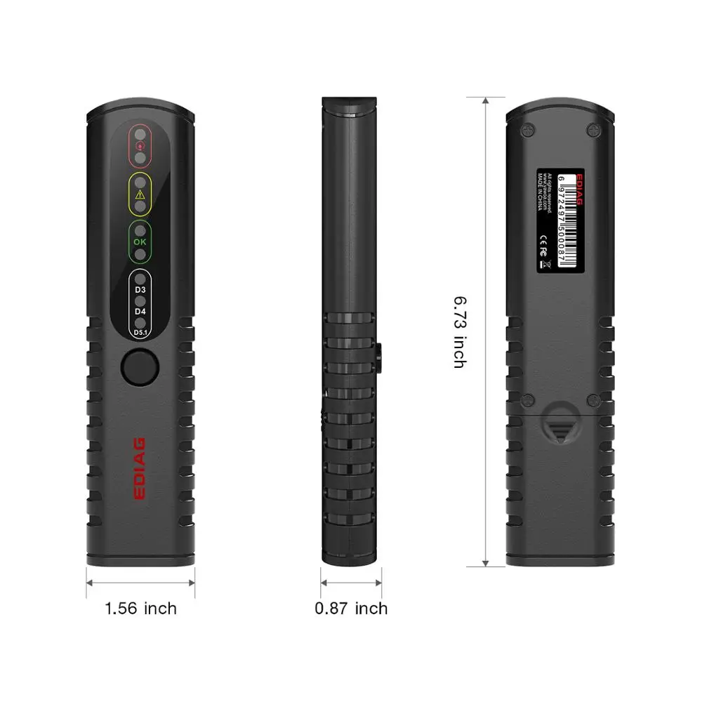 Тестер тормозной жидкости EDiag BF100 ручка светодиодный катором для DOT3/DOT4/DOT5.1 тестер