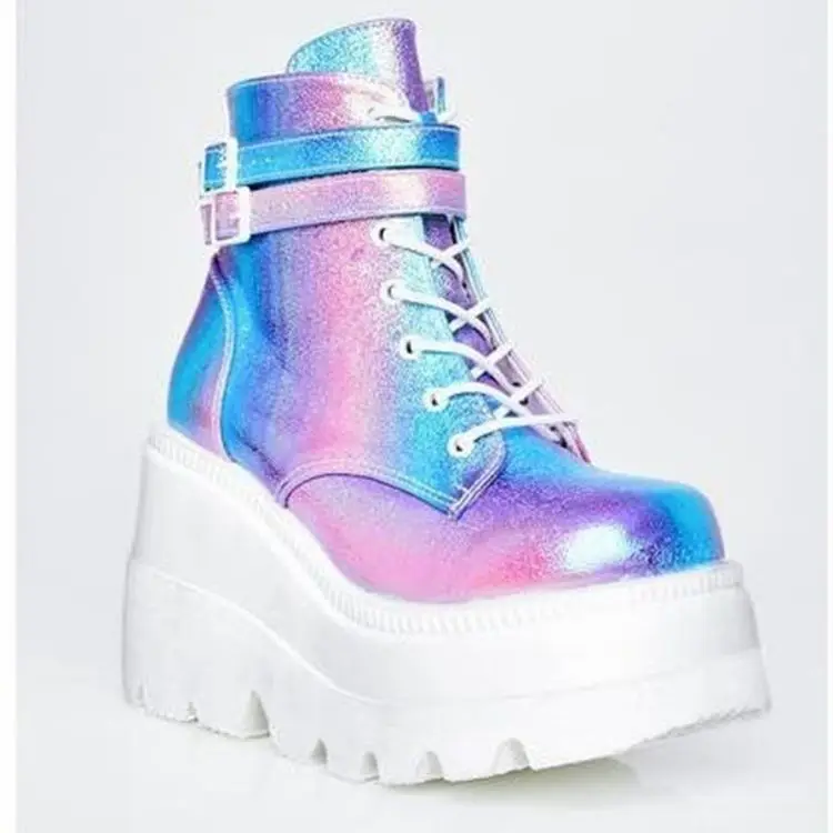 

Women Shoes Platform Chunky Sneakers Fashion Mesh Buckle Female Thick Bottom Shoes Woman's Vulcanize Sports Casual Ladies