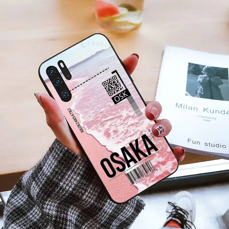 

sea air ticket Phone Cases For Huawei honor Mate mate P 10 9X 10i 20 30 40 y7 lite pro p smart 2019