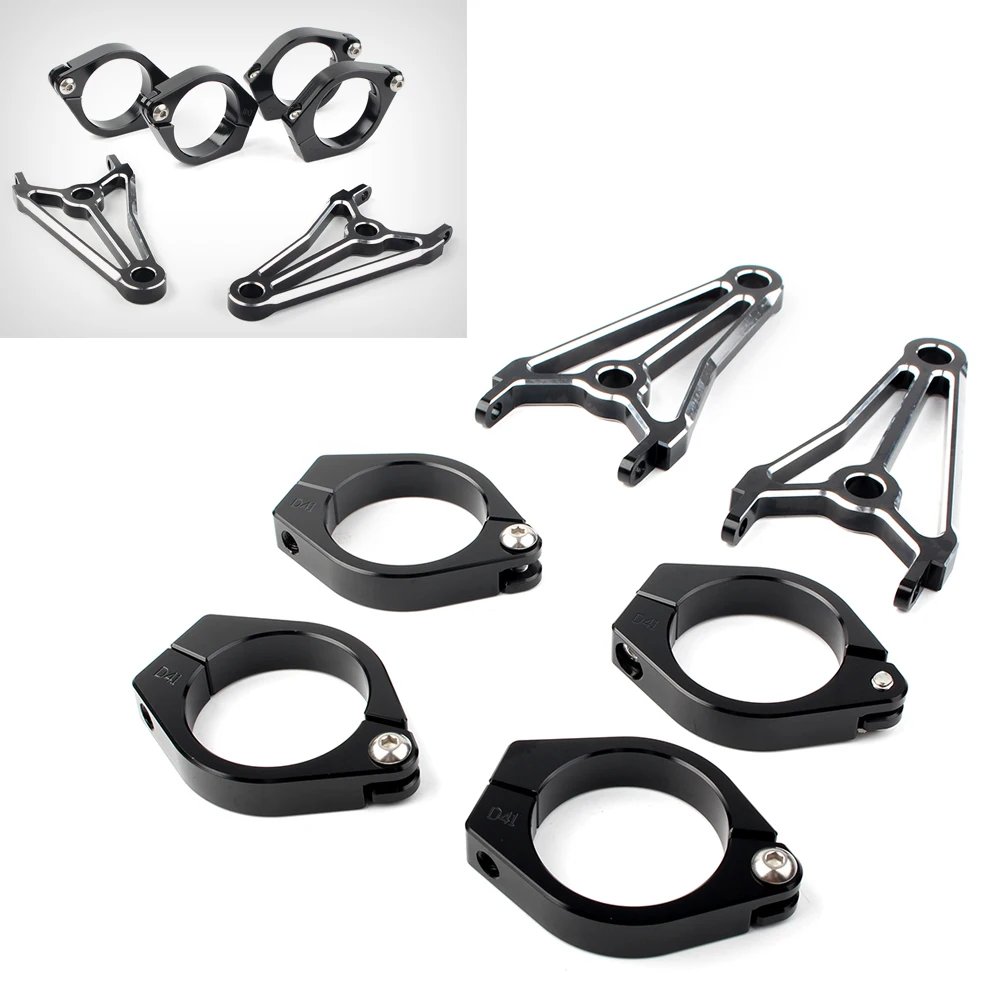 

Motorcycle 41mm/1.6" Fork Mount Headlight Headlamp Mounting Holder Clamp Bracket Kit Universal For Cafe Racer Chopper Bobber