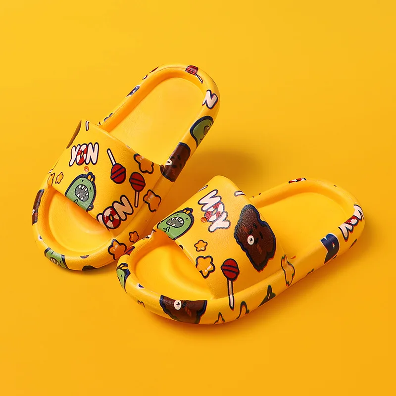 Children's Slippers Summer Boys and Girls Indoor Household Home Children's Bathroom Antiskid Soft Bottomed Baby Slippers