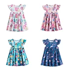 Сарафан Детский, с цветочным принтом, летнее Плиссированное, с летними рукавами, От 1 до 6 лет