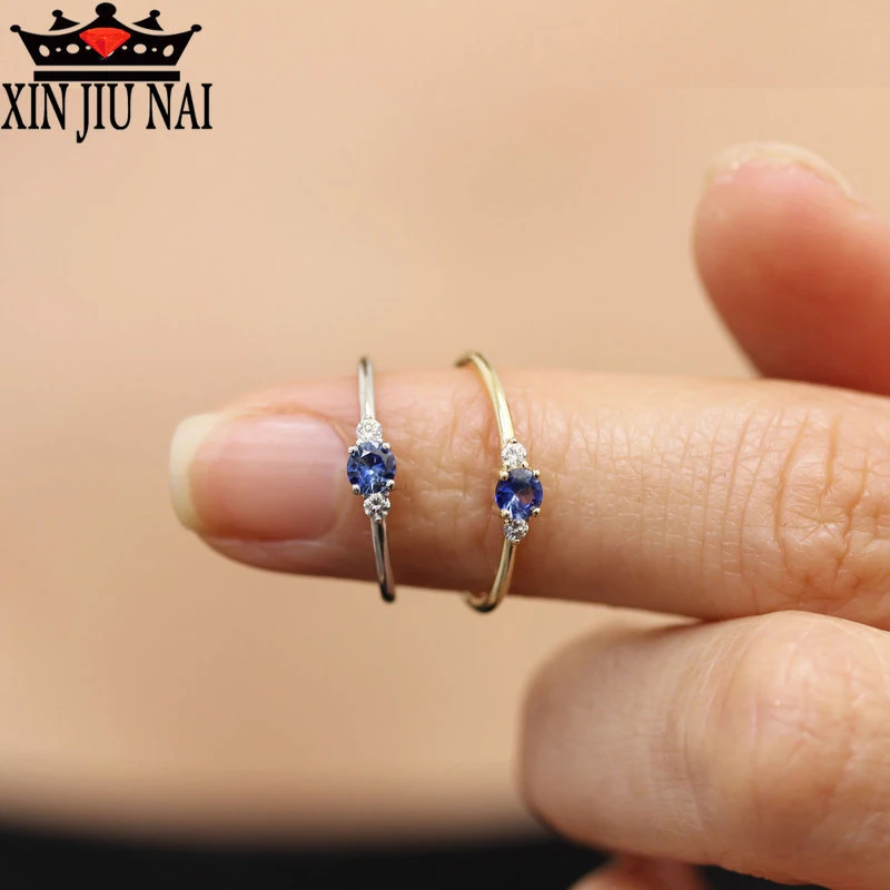 Модное простое сапфировое кольцо с подвеской сексуальные женские модельные
