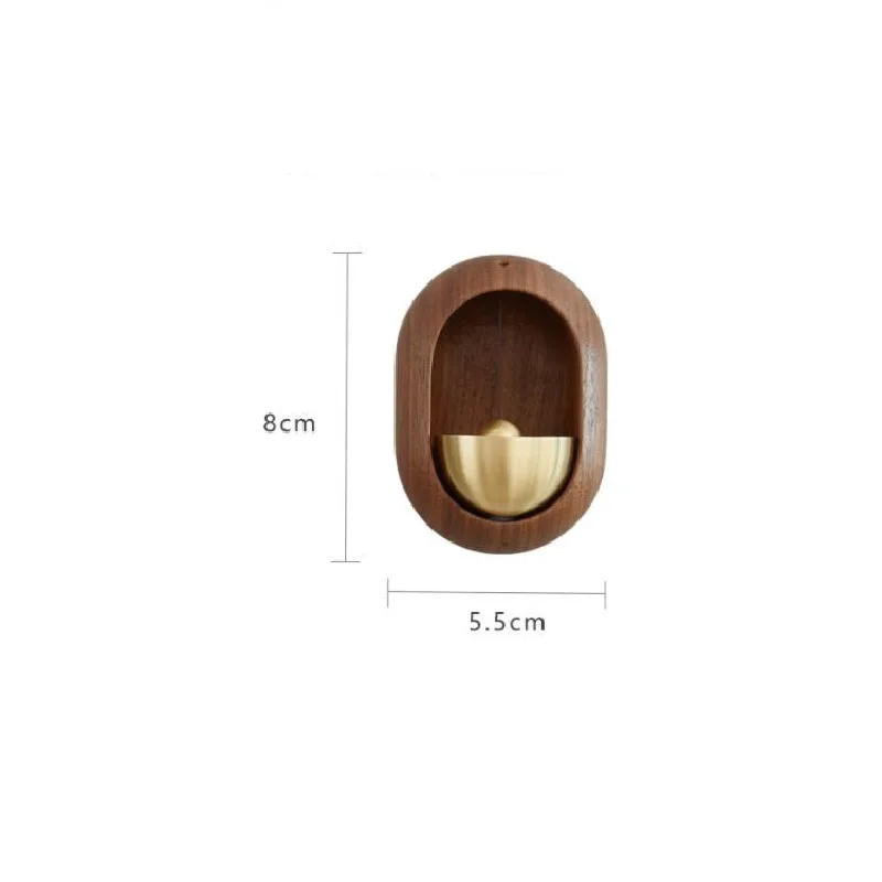 Carill&oacute;n de viento japon&eacute;s de madera maciza con decoraciones navide&ntilde;as magn&eacute;ticas, colgante para balc&oacute;n detr&aacute;s de la puerta, decoraci&oacute;n de jard&iacute;n y hogar, 1 unidad-4