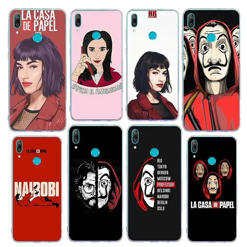 Бумажный чехол La Casa papel Heist House для Huawei Y9 Prime Y9s Y7 Y6 Y5 2019 Mate 30 Enjoy Z 5G 20 Pro 10 Lite телефона