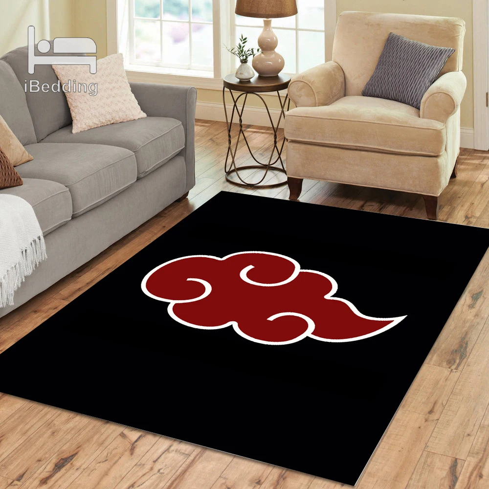 Мультяшный декоративный коврик Narutos с красными облаками для дома спальни кухни