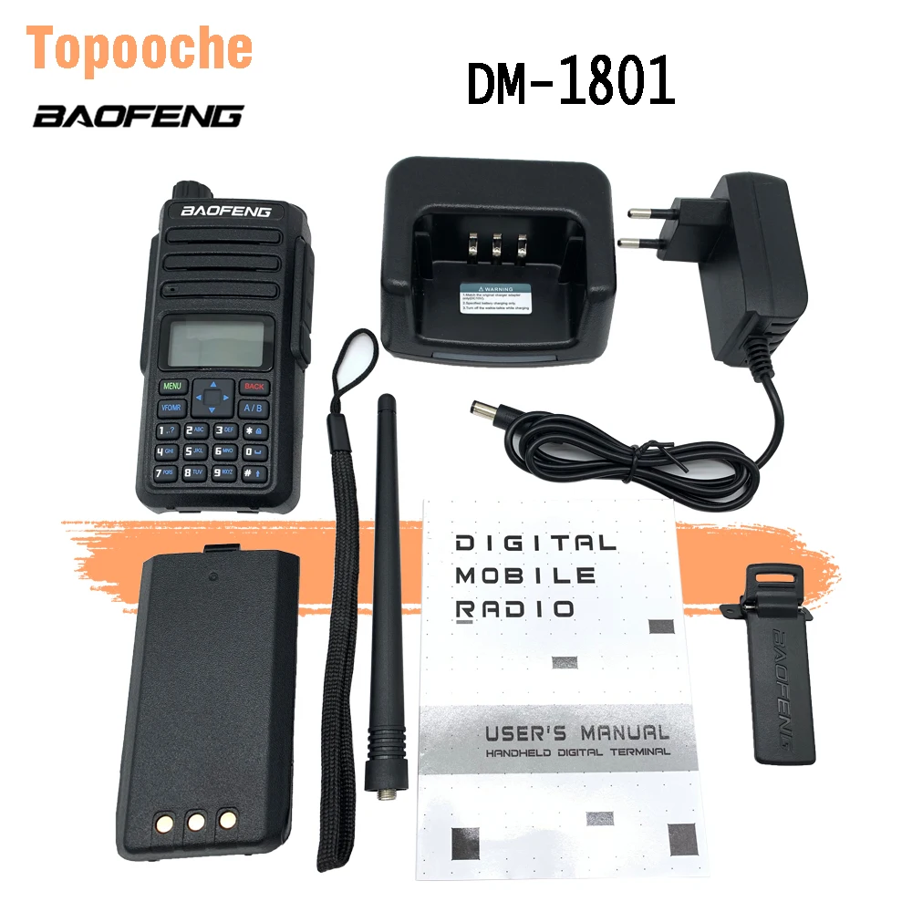 

High Quality Baofeng DM-1801 Dual Band Dual Time Slot Digital Ham Radio Walkie Talkie Transceiver DMR 1801 Walkie Talkie DM 1801