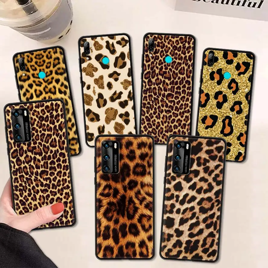 

Чехол для телефона с леопардовым принтом для Huawei P20 P30 Lite P40 Pro P Smart Z Plus 2019 Mate 10 20 30 40 Pro