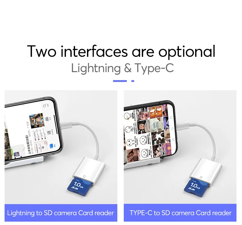 UTHAI C27 кард-ридер для SD-Lightning смарт-камера SD карта памяти адаптер для iPhone iPod Apple карты памяти использовать не нужно приложение