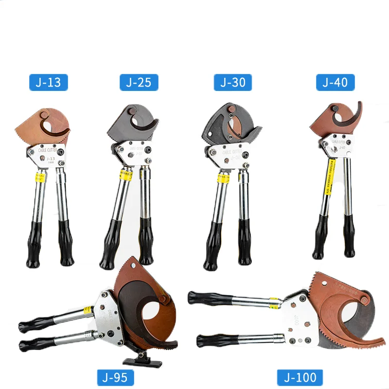 

Manaul Cable Cutting Tool Ratcheting ratchet cable cutter J40 30mm2 Max Wire Cutter Plier, Hand Tool, not cutting steel wire