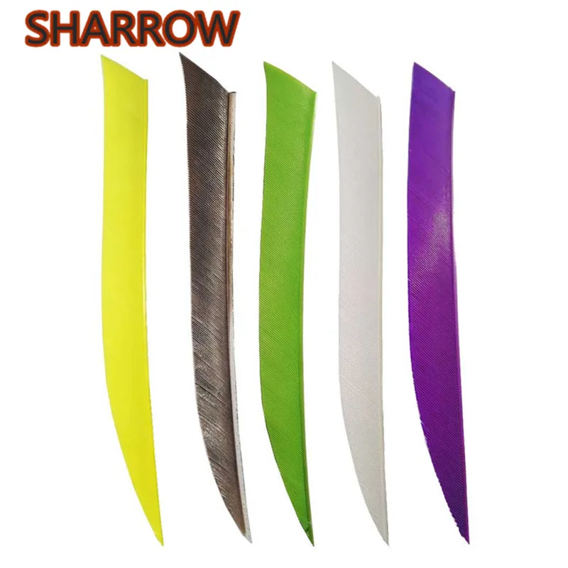 Стрелы для стрельбы из лука набор 30 натуральных искусственных перьев 5 дюймов