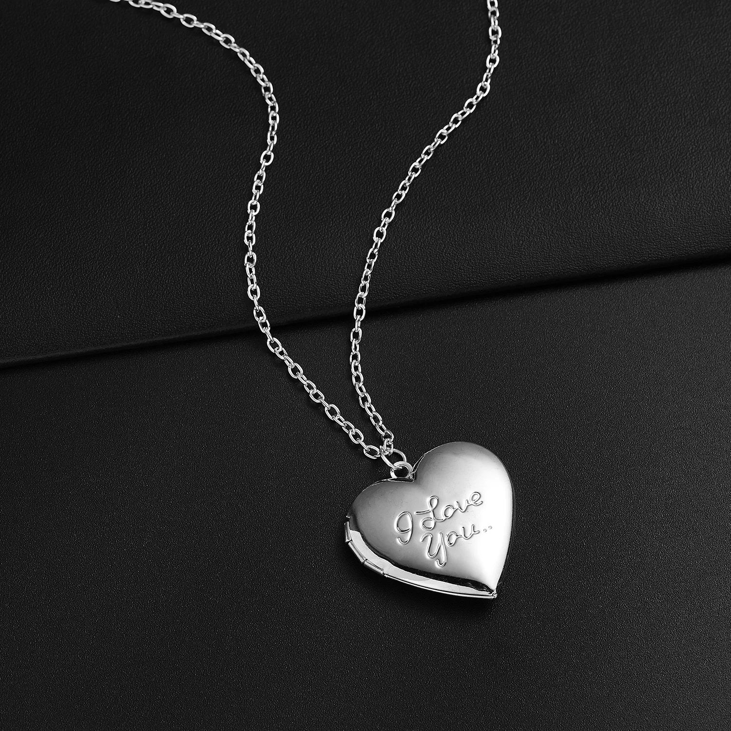 Новинка резные цветочные гравированные буквы альбом I LOVE YOU коробка ожерелье