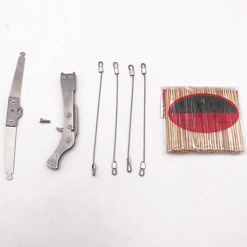 Mini Stainless Steel Toy Decompress Creative Toothpick Wire Bowstring Classic Collection Toys Gifts Shooting | Игрушки и хобби