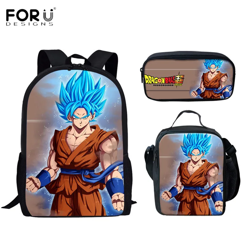 FORUDESIGNS/горячая аниме школьные сумки рюкзаки Dragon Ball Z Супер Broly шаблон Модные школьные сумки набор для девочек мальчиков Mochila - Цвет: HMA317CGK