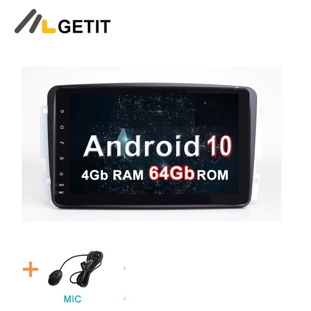 4G-RAM 64G-ROM DSP " ips Android 10 Автомобильный мультимедийный Радио Стерео gps для Mercedes Benz CLK W209 W203 W463 W208 Viano/W639/Vito Wifi BT - Цвет: 4G-RAM 64G-ROM