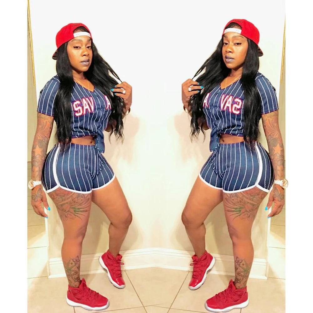 Комплект из двух предметов Cutubly с коротким рукавом сексуальные повседневные